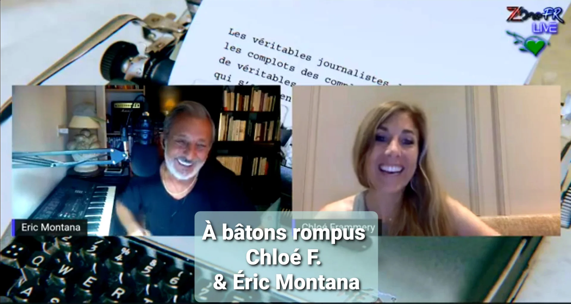 À bâtons rompus – Chloé F. & Éric Montana 5.09.21