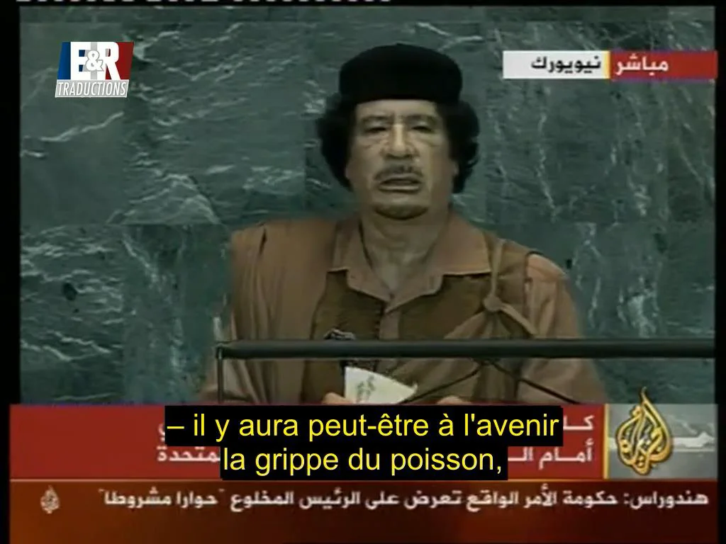 Kadhafi : «La médecine devrait être gratuite !»