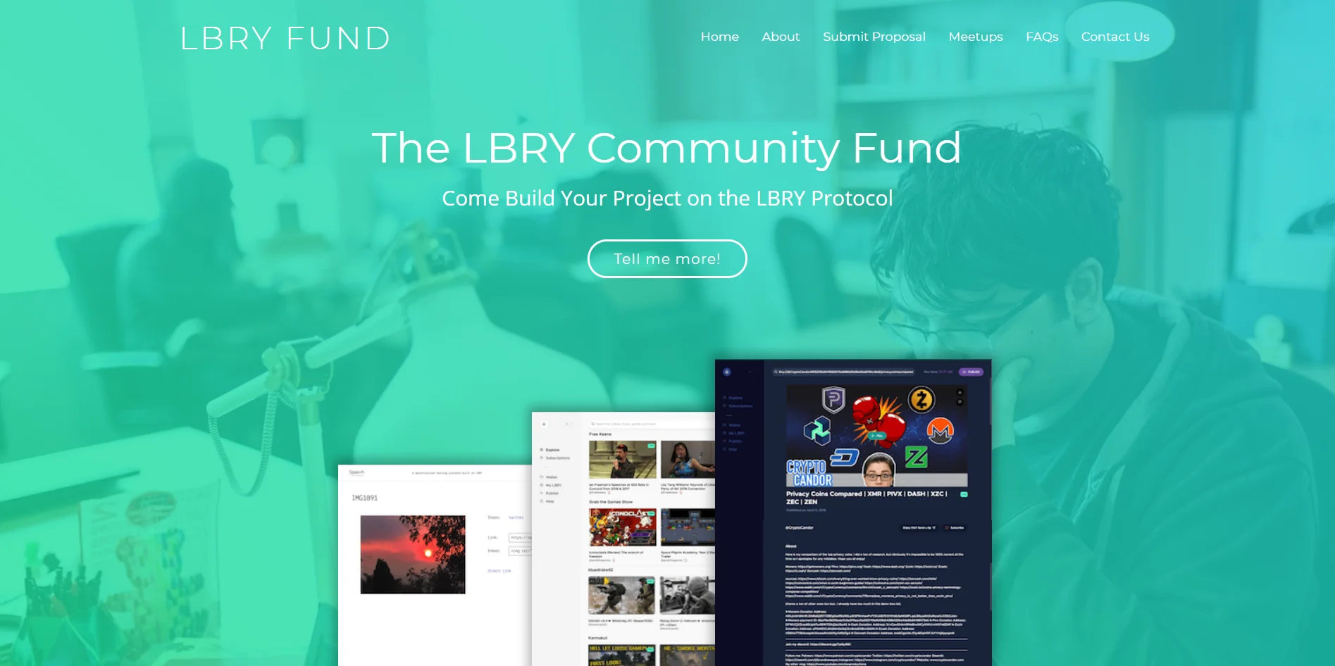 LBRY.fund home page