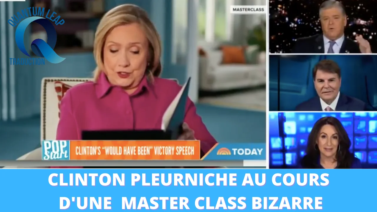 H. Clinton donne un cours magistral de comédie en lisant son prétendu discours électoral de 2016