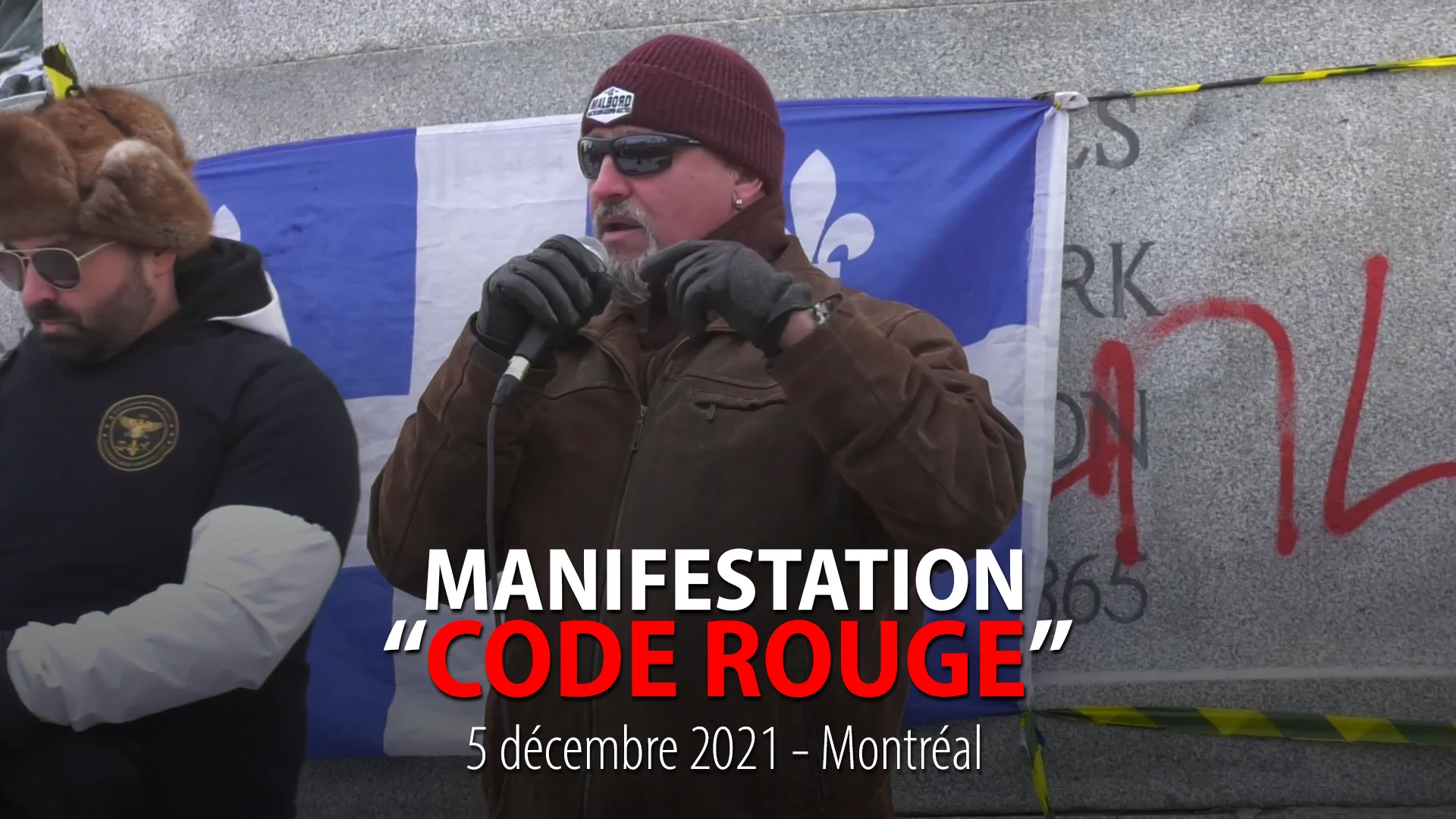 MANIFESTATION « CODE ROUGE » MONTRÉAL – 5 DÉCEMBRE 2021
