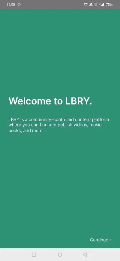Screenshot of LBRY