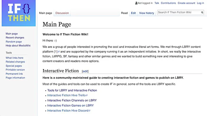 Interactive Fiction Wiki