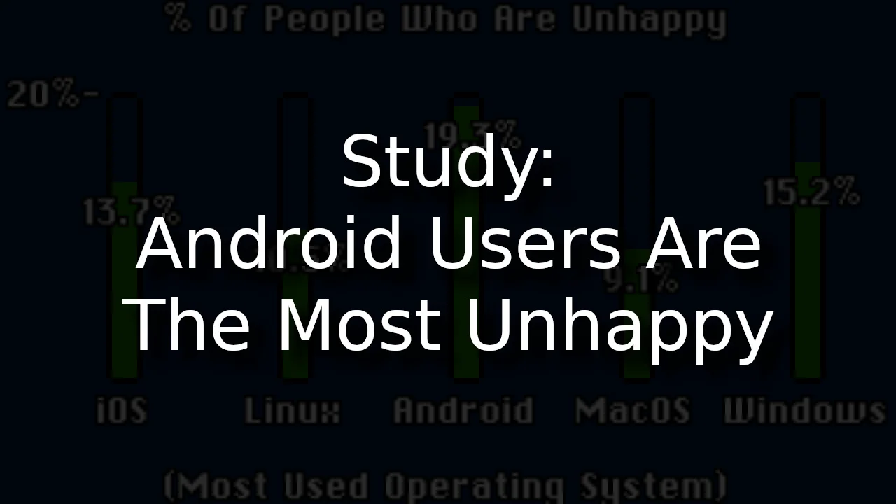 Study: Android Users Are The Most Unhappy