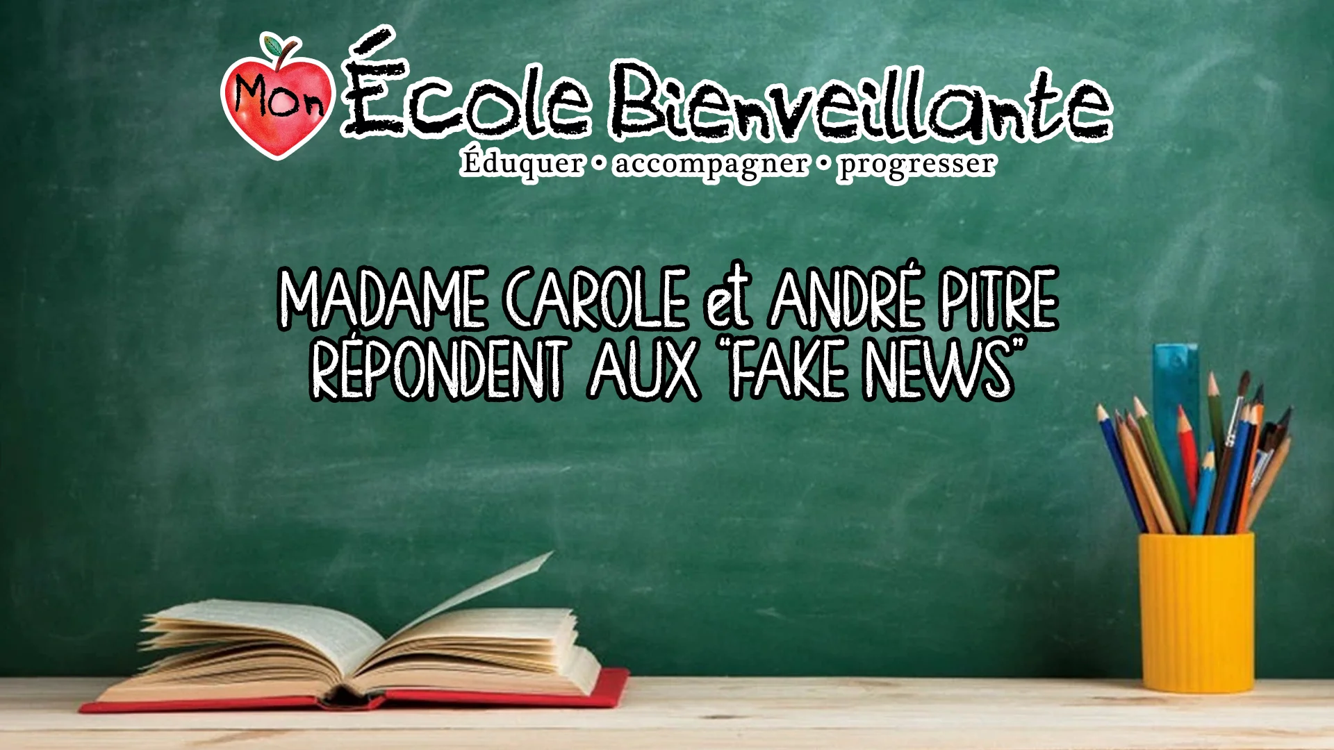 MADAME CAROLE et ANDRÉ PITRE RÉPONDENT AUX FAKE NEWS